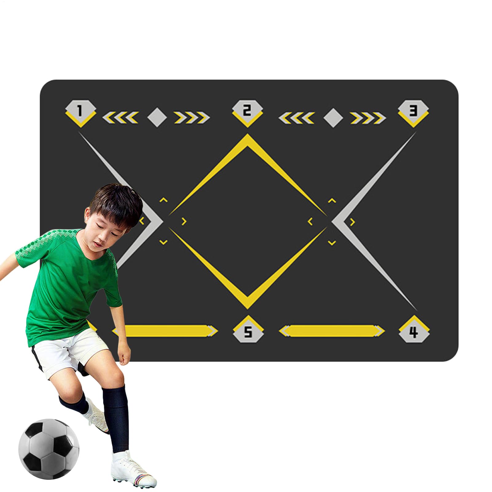 Tapis Foot Entrainement Avec Kick EntraîNeur 90x60cm Tapis