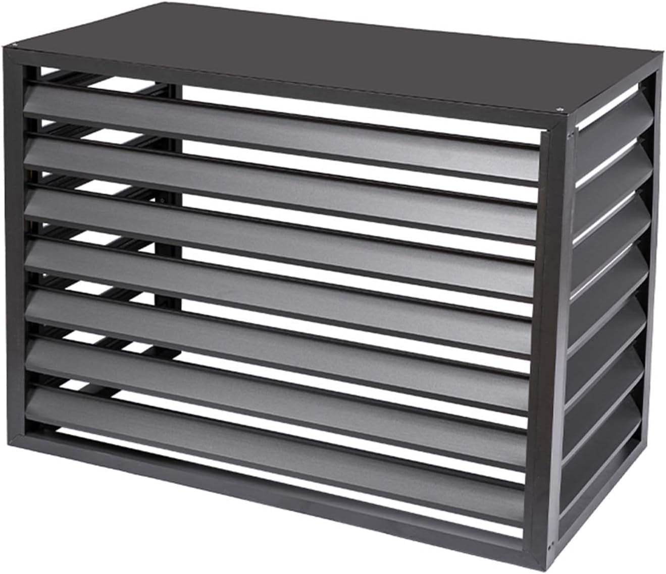 Écran de confidentialité pour climatisation en aluminium boîtier de protection extérieur