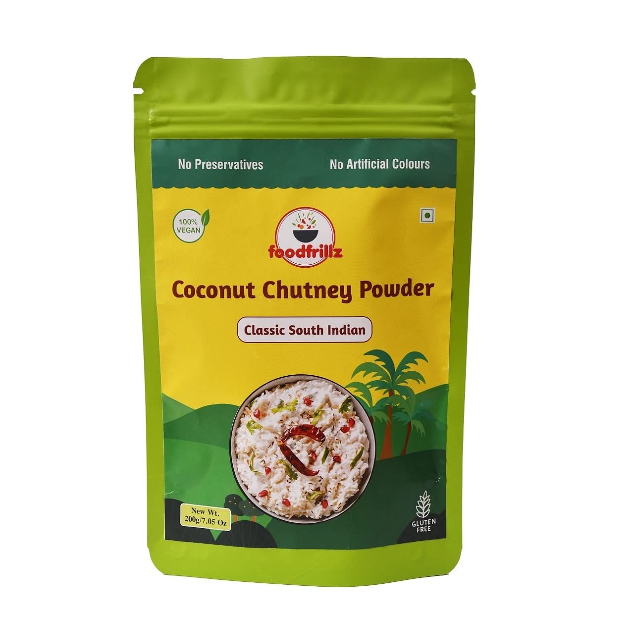 foodfrillz Coconut Chutney Powder, Classic South Indian flavour (Coconut Chutney Powder, 200 g) (B0C39ZQ8W9) Amazon Price History, Amazon Price Tracker