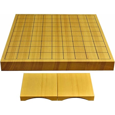 Amazon 将棋盤 新かや10号一枚板 本漆太刀目盛 松印 駒台なし 将棋 おもちゃ