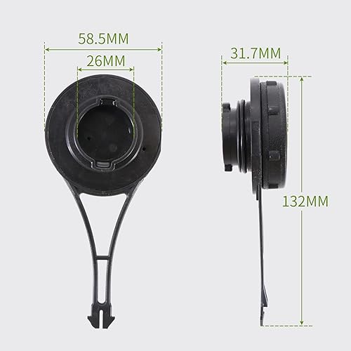 Miniatura 5 de kipa Tapa de gas para Briggs 799684 799585 5436 Cortacésped Nuevo Estilo Motores Cubierta del tanque de combustible con correa duradera