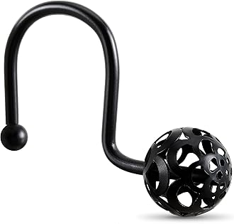 Hollow ball Shower curtain hooks
