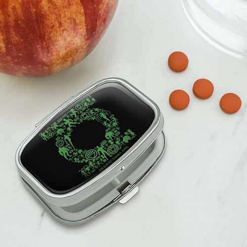 Miniatura 2 de Píldoras rectangulares con diseño de farol verde y logotipo de Iconos, caja de regalo