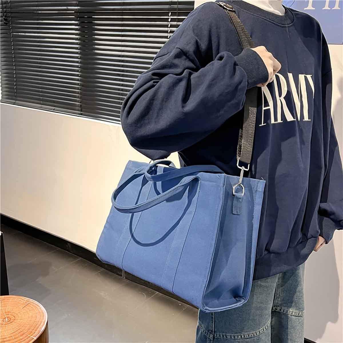 The Tote Bag Canvas Handbag for women Canvas Shoulder Bag Large Canvas Handbag Fashion Retro Handbag