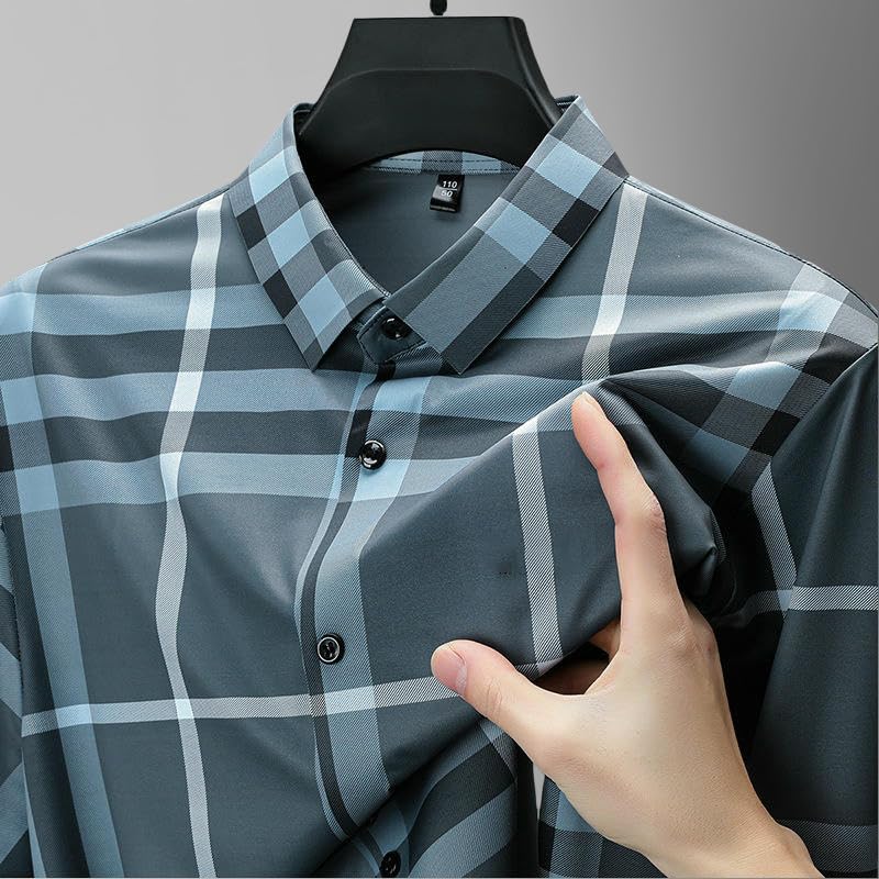 Camisa transpirable de algodón con botones estilo coreano 6