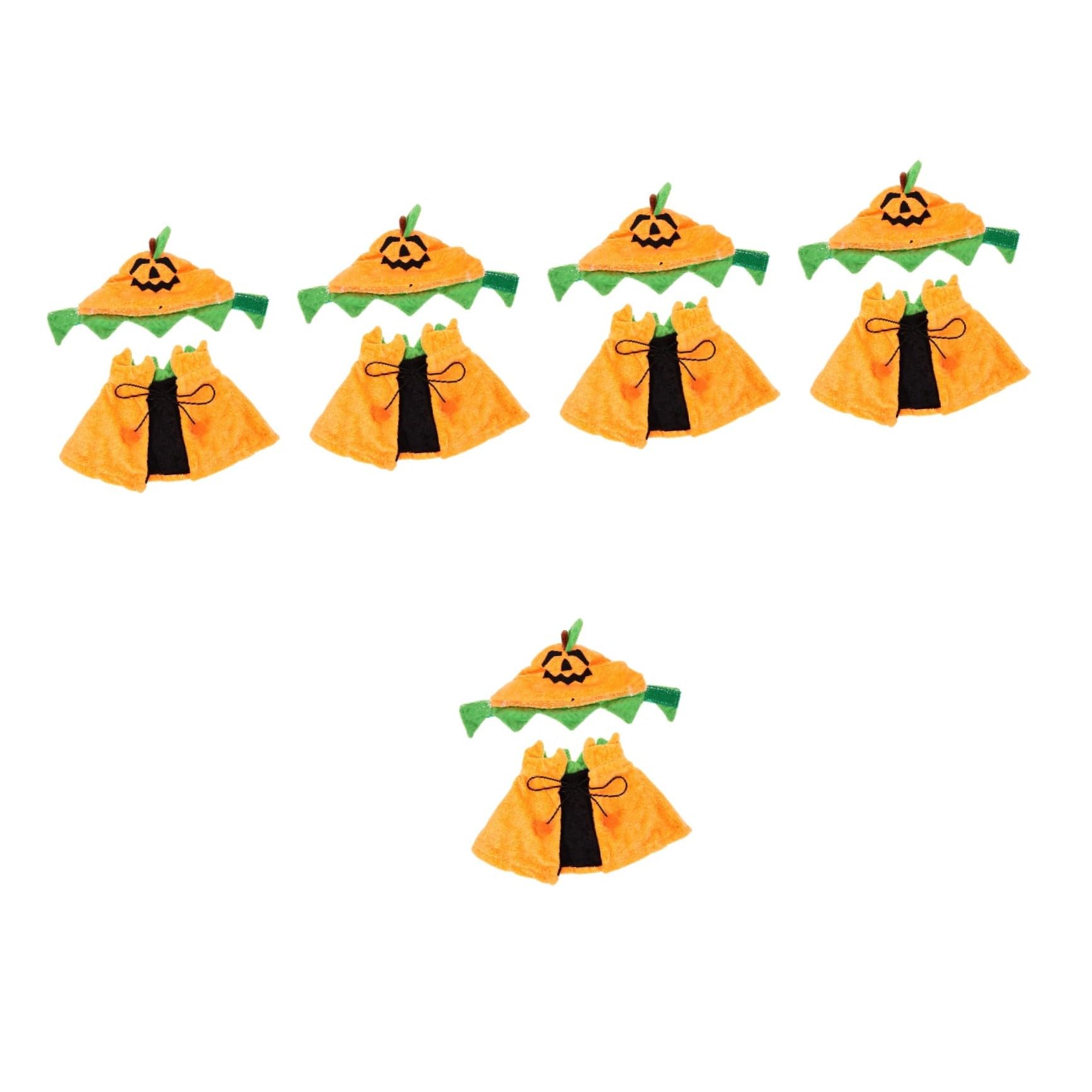 POPETPOP 5 Set Pet Cape Cat Cape Cappello Kit Halloween Pet Costume Cane Costumi Di Halloween Festa Di Vestiti Dell'Animale Domestico Pet Mantello Cappelli Gatto Zucca Di