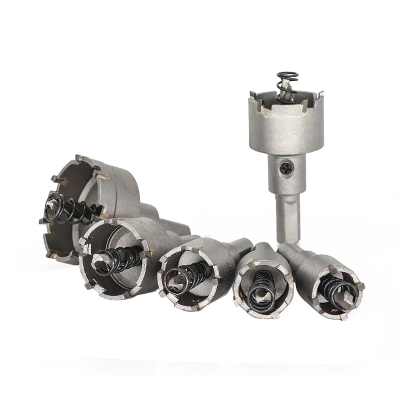 Set Di 10 Punte For Seghe A Tazza Da 16-50 Mm Con Punta In Carburo For Legno/metallo Con Anima In TCT