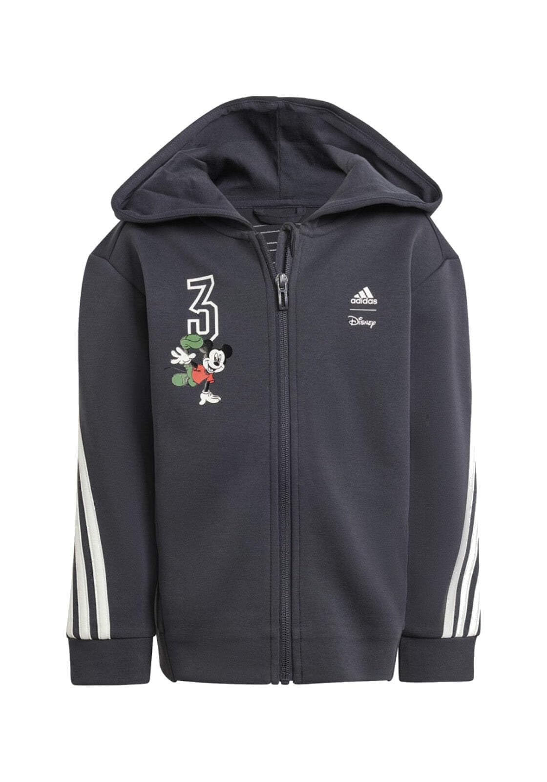Adidas Felpa Zip Cappuc Grigio/bianco IV9621 GRIGIO/BIANCO 7-8 anni