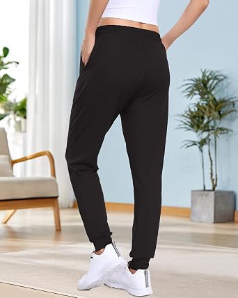 3Pack Joggers for women, Women sweatpants with pockets lounge casual pants