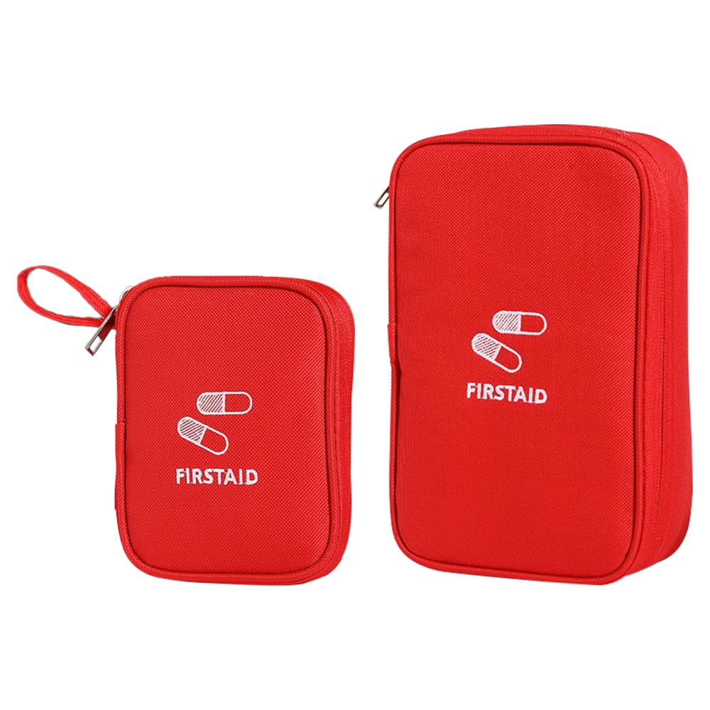 Medicine Bags, 2PCS Waterproof Travel Pharmacy Bags Portable Large Capacity First Aid Bags for Home Outdoors Travel