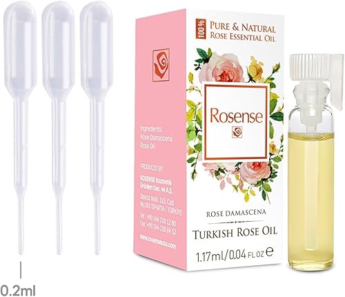 Miniatura 2 de Aceite Esencial de Rosa 100% Puro Turco (Rosa Damascena) Grado Terapéutico Aceite de Rosa Sin diluir 0.04 oz