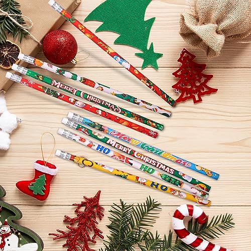 Lápices navideños con borrador 48 unidades variados miniatura 3