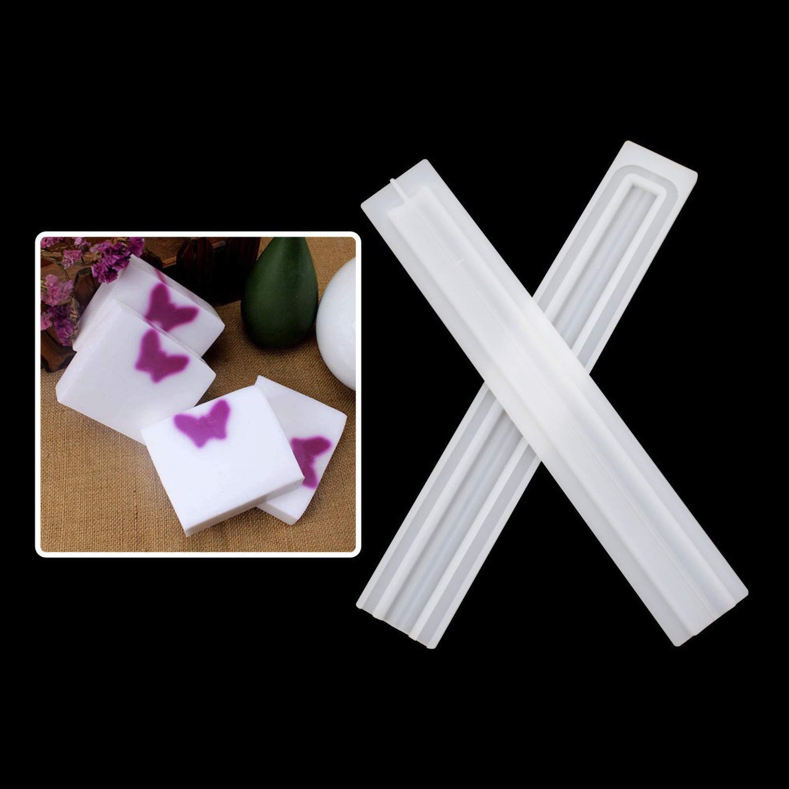 Moule En Silicone Pour Savon En Forme De Tube Feuille D'Érable - 32 Cm De Long - DIY Savon Artisanal - 4