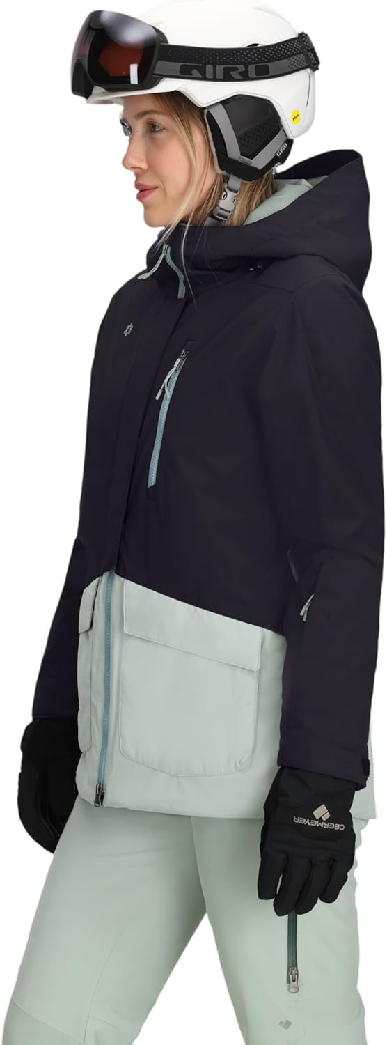 Obermeyer Womens First Tracks Ski Jacket, Insulated and 15K mm Waterproof Breathable with 2-way Stretch - Image 3