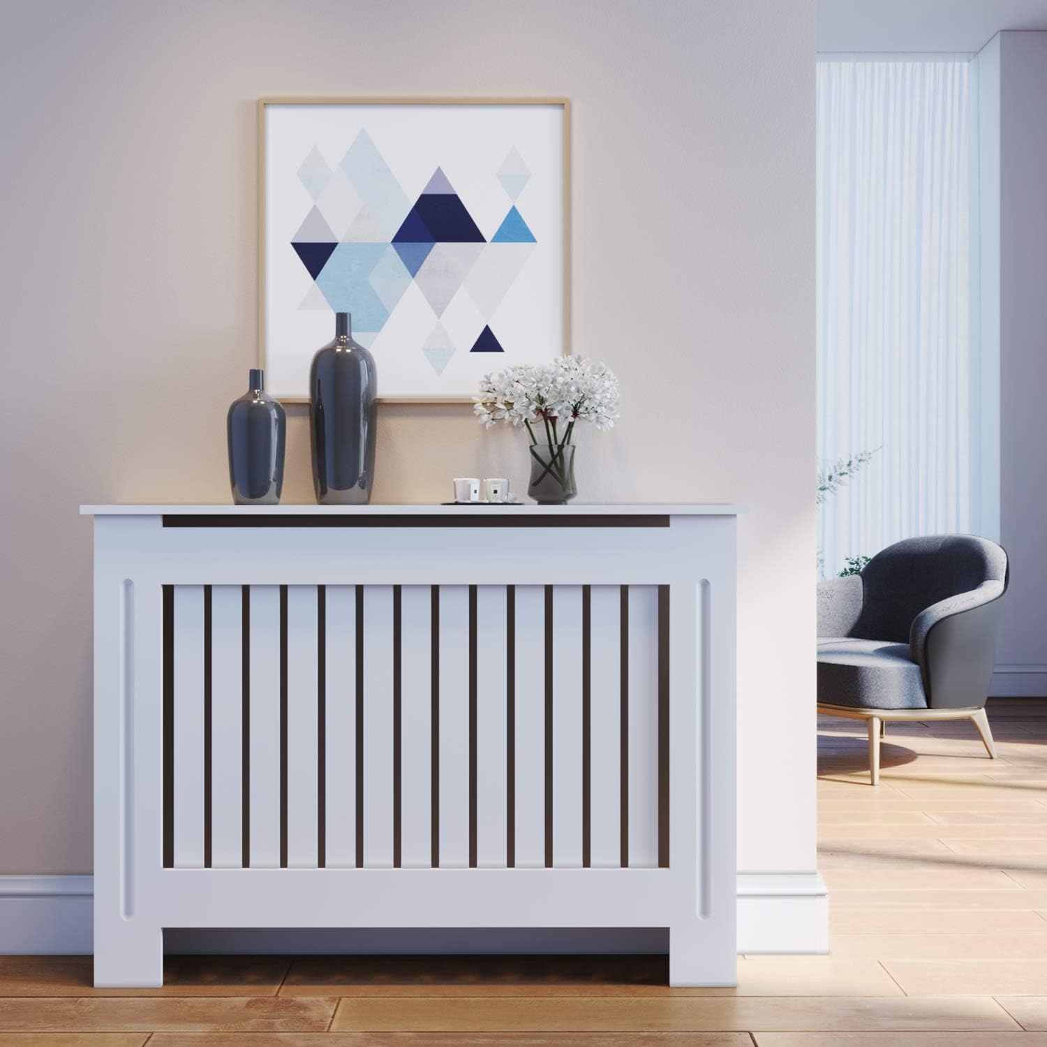 Moderne occlusie radiator afdekkingen for thuis,Witte radiator Decoratieve afdekking, Verborgen radiator Afdekking Kastplank,Woonkamer Verwarming Decoratieve Kast,voor Thuis Hal Woonkamer Slaapkamer