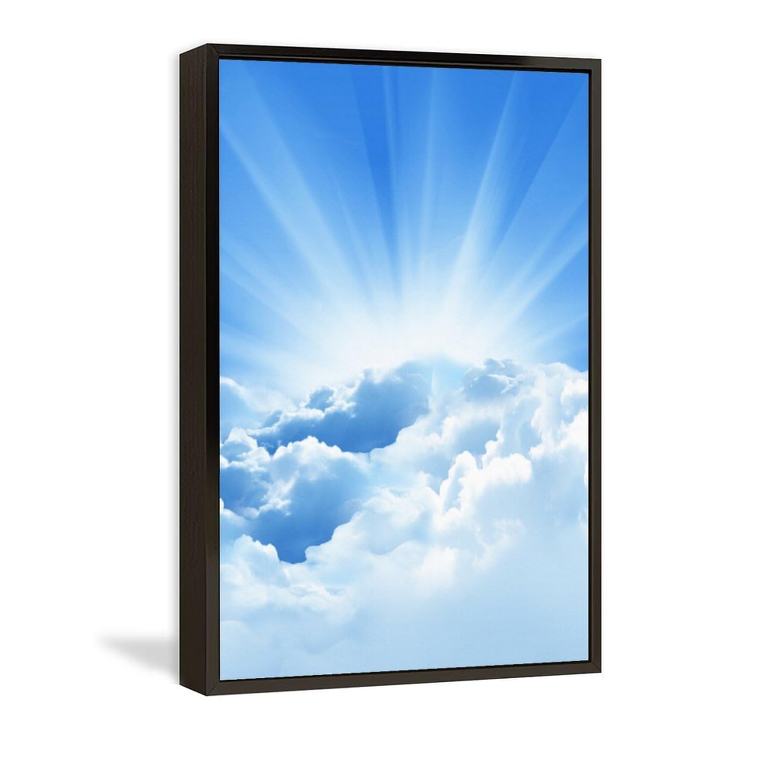 Amazon.co.jp: 絵画 雲の間から光が差すインテリア 絵画 神聖な光 日光