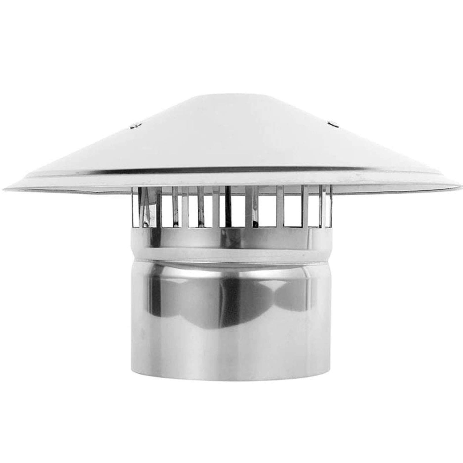 Stainless Steel Chimney Cowl Waterproof Round Air Vent Cowl Cap Rain Cover Protector Cap Ending 75-200Mm Suitable for Home, Villa, Bathroom,75mm-image-13