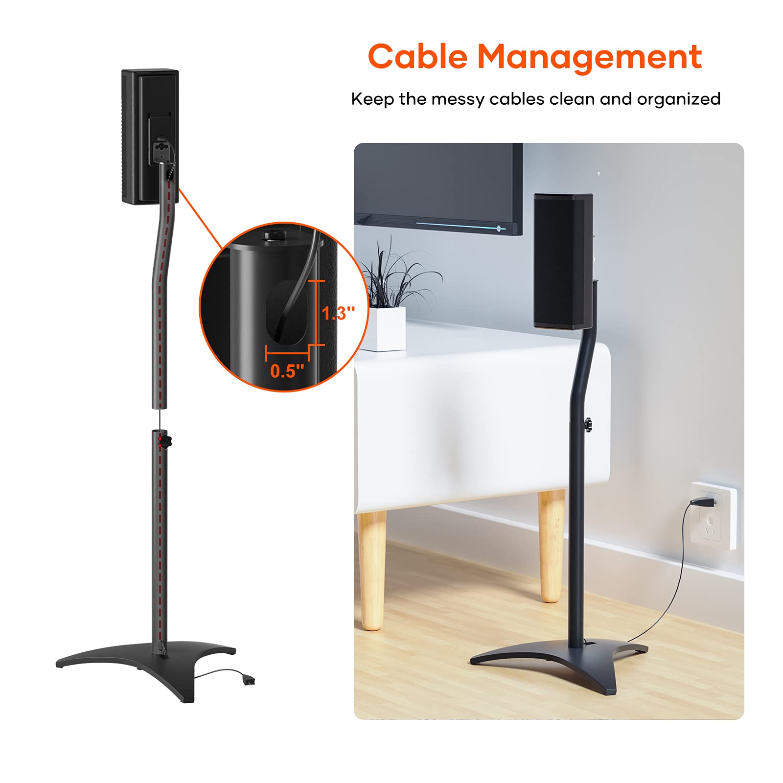 New Floor Stand For Bose Lifestyle, Acoustimass, CineMate Speakers (UFS-20B Series 2) - TT RACING