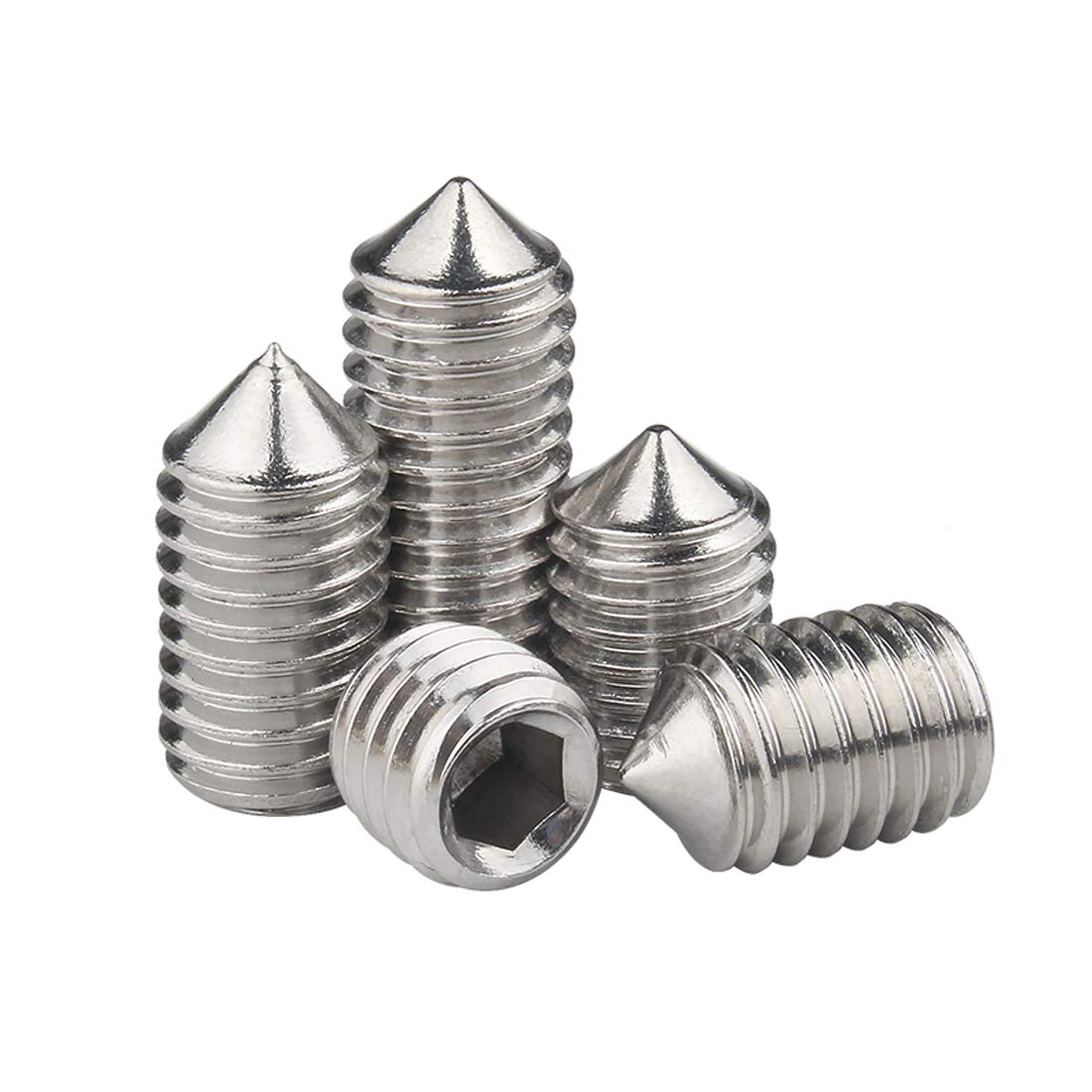 Fulision304 Stainless Steel Set Screw Hexagonal Headless Screw M3M4 GB