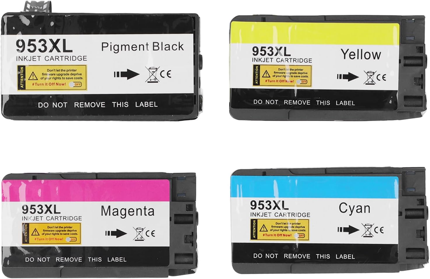 Ink Set for HP 953, BK C M Y Ink Combo, Capacity Printer Ink Replacement, Printing for OfficeJet Pro 7720 7730 7740 8210 8218 8710,