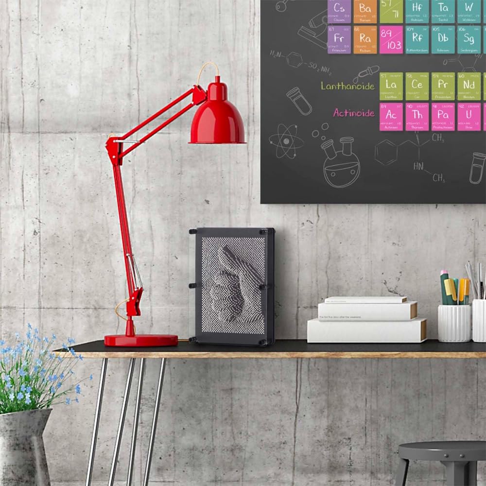 Avilia Painting with Nails for 3D Sculpture – Support with Nails for 3D Shapes, Ideal for Young and Old, Plastic, 19 x 14 cm, Grey