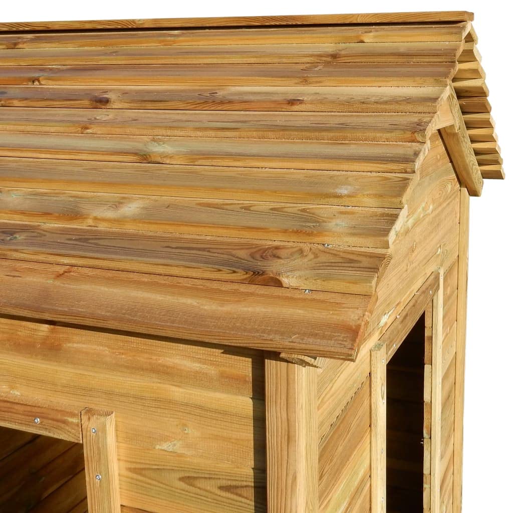 Spielhaus für den Garten 120x120x146 cm aus Kiefernholz - Stabiles Gartenhaus für Kinder, Spielhaus für Außenbereich