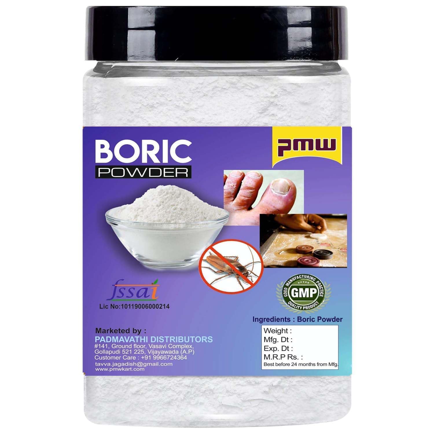 Pmw - Jar Pack - Carrom Powder - Boric Powder Multiporpose - Killing Cocroaches - Antiseptic Powder - 250g (B0CZ95GL4X) Amazon Price History, Amazon Price Tracker