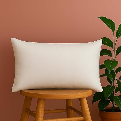 Trendy Home - Cojín de almohada de 12 x 18 pulgadas, hipoalergénico, soporte lumbar, decorativo para el hogar, exterior, sofá, cama (no tejido)