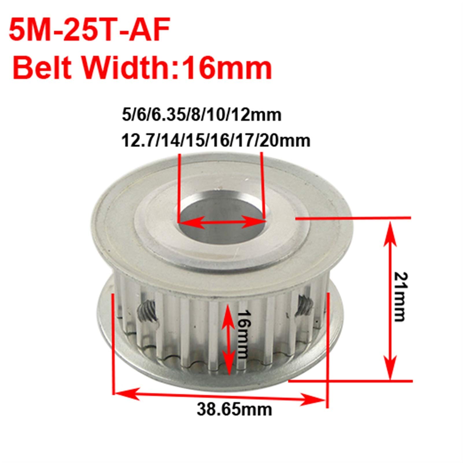 Xianglaa-Steuerscheibe 1 stück HTD 5M 25T Timing Riemenscheibe 16mm Gürtel Breite, 5mm / 6mm / 6,35mm / 8mm / 10mm / 12mm / 12,7 mm / 14mm / 15mm / 16mm Xianglaa-Steuerscheibe 1 stück HTD 5M 25T Timing Riemenscheibe 16mm Gürtel Breite, 5mm / 6mm / 6,35mm / 8mm / 10mm / 12mm / 12,7 mm / 14mm / 15mm / 16mm