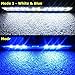 hygger 9.7 Inches Blue White LED Aquarium Light Clip on Small Led Light for Planted Saltwater Freshwater Fish Tank with Gooseneck Clamp 13W