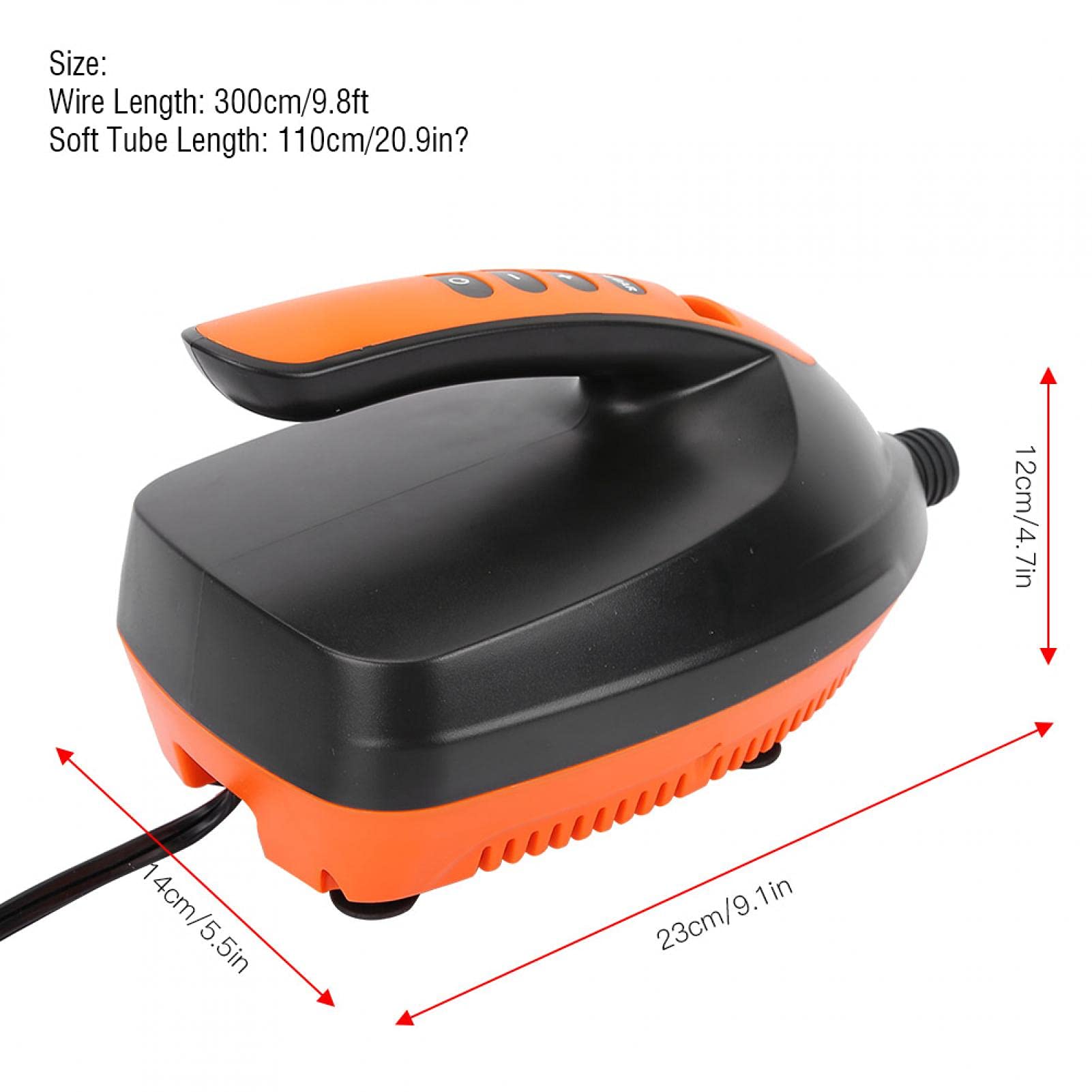 Bomba de Aire eléctrica de Alta presión, Bomba de Aire Digital portátil de Alta presión de 12 V para Sup y Tabla de Remo para colchones de Aire, Botes inflables, Carpas, Tablas de Remo