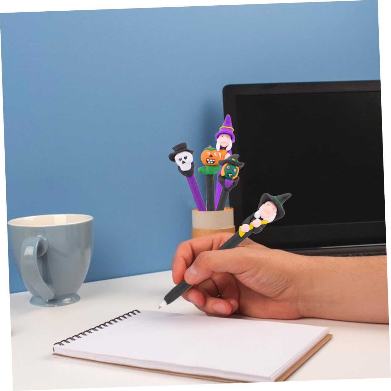 VILLCASE Lot De 7 Stylos À Bille Dhalloween Pour Garçons Et Filles Fournitures Dhalloween Stylos De Signalisation Papeterie Scolaire Utilisation Au Bureau 12 Pièces X 7