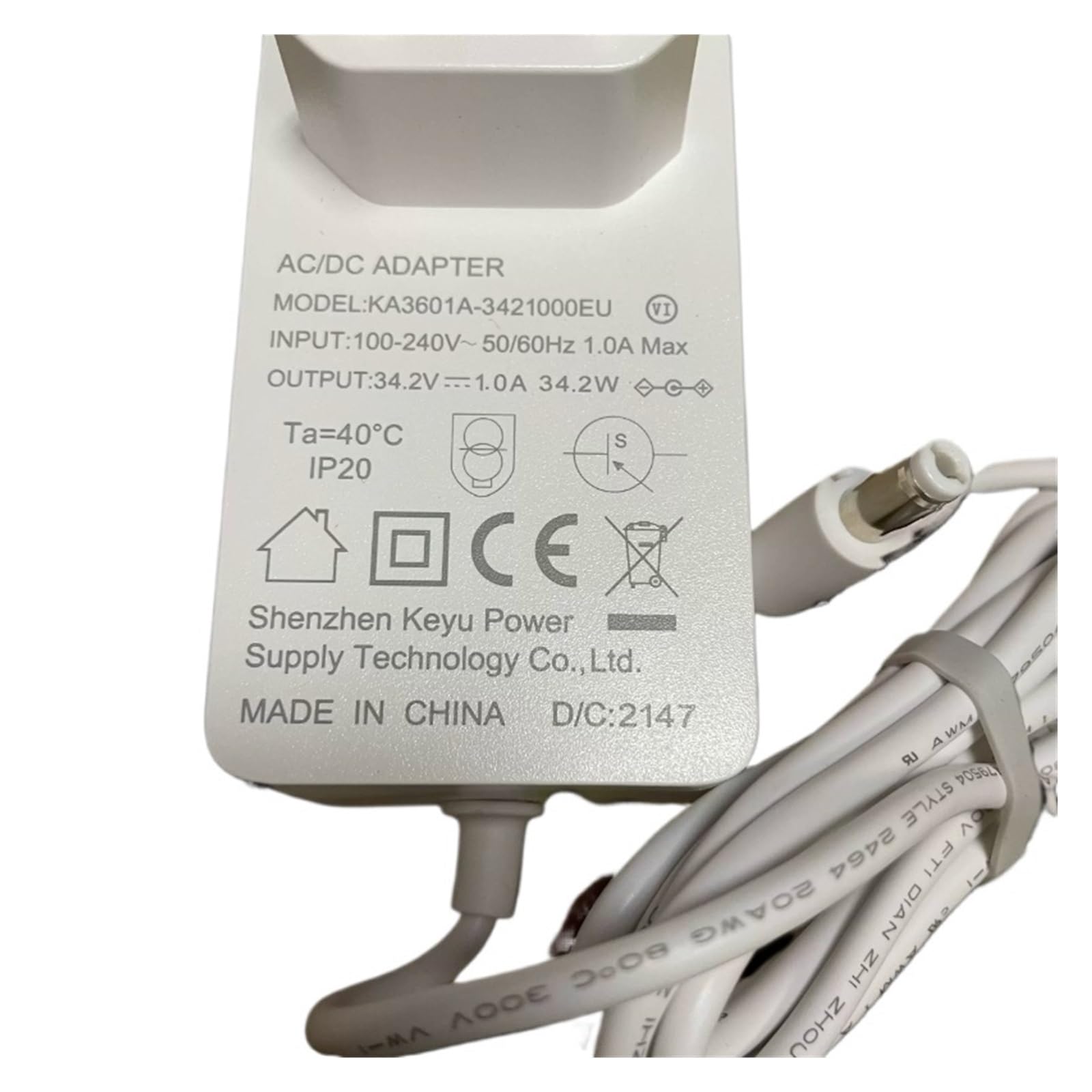 Adattatore Di Alimentazione For Aspirapolvere Da 34,2 V 1 A, Compatibile Con ROIDMI, XCQ01RM F8 F8E, Aspirapolvere