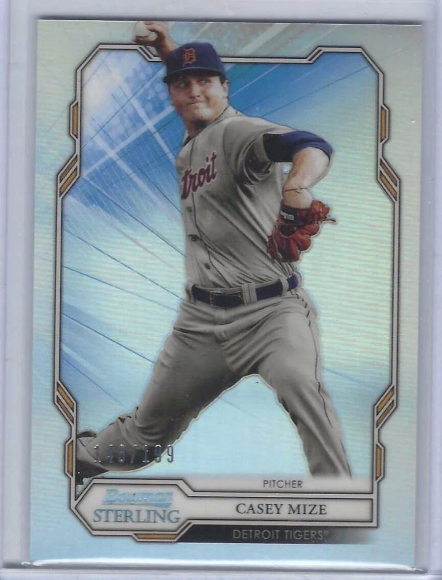 CASEY MIZE 2019 BOWMAN STERLING REFRACTOR PROSPECT #d /199 - Baseball Cards