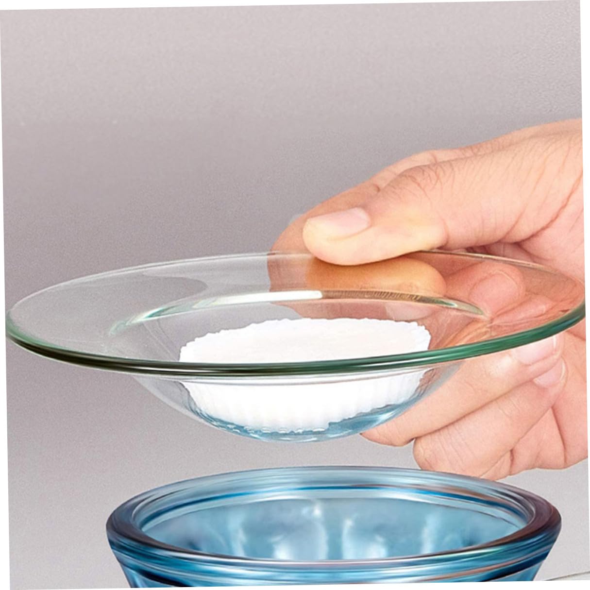 VALICLUD 5 Stück Wachsschmelzwärmer Ersatzschalen aus Glas Rund