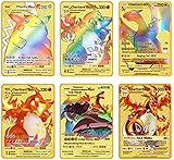 6Pcs Vmax Charizard Cards Vmax - Cards Deck Included - Rare Cards - Rainbow Rare Cards - Vmax Cards...