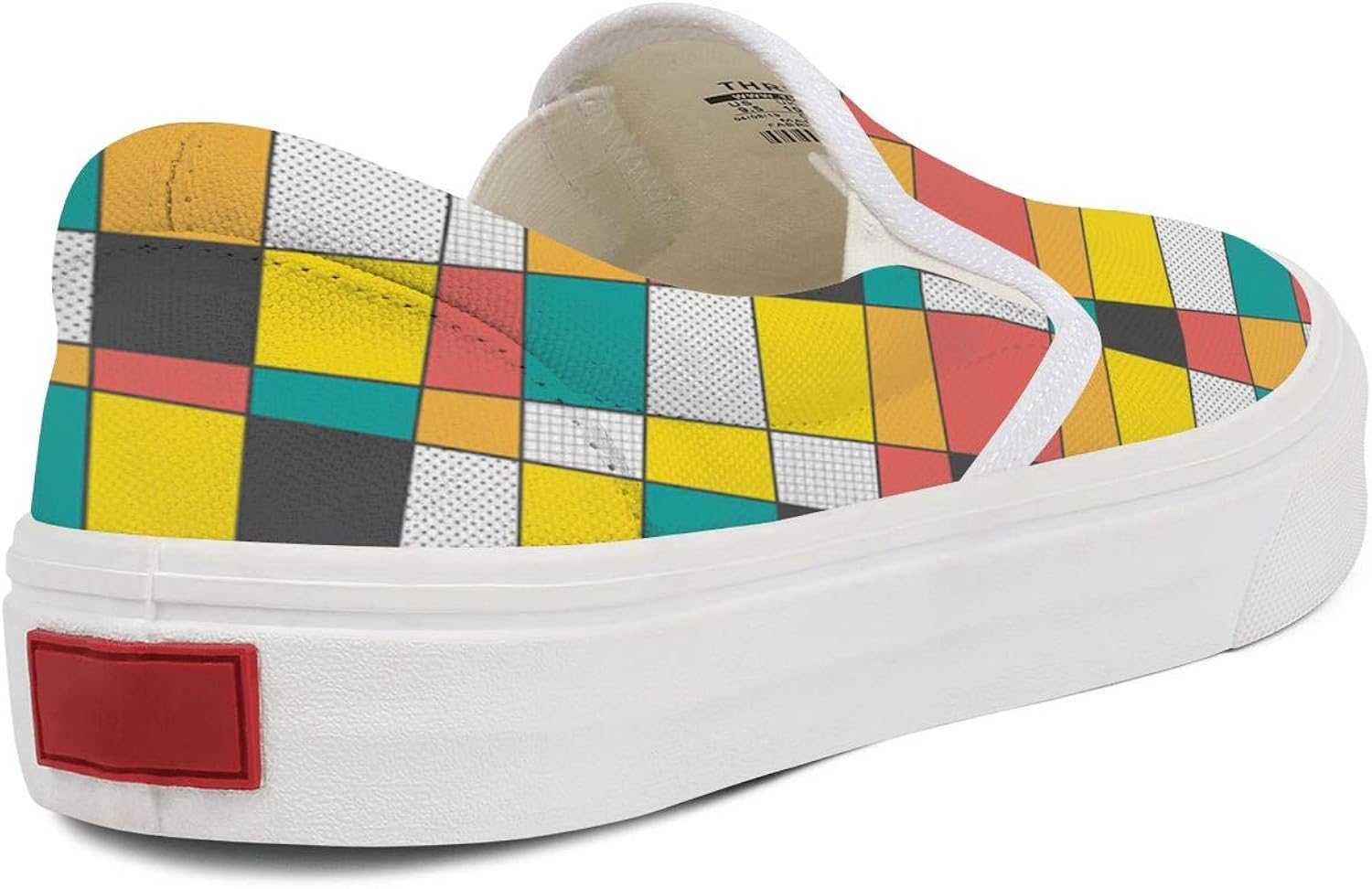 checkered canvas shoes