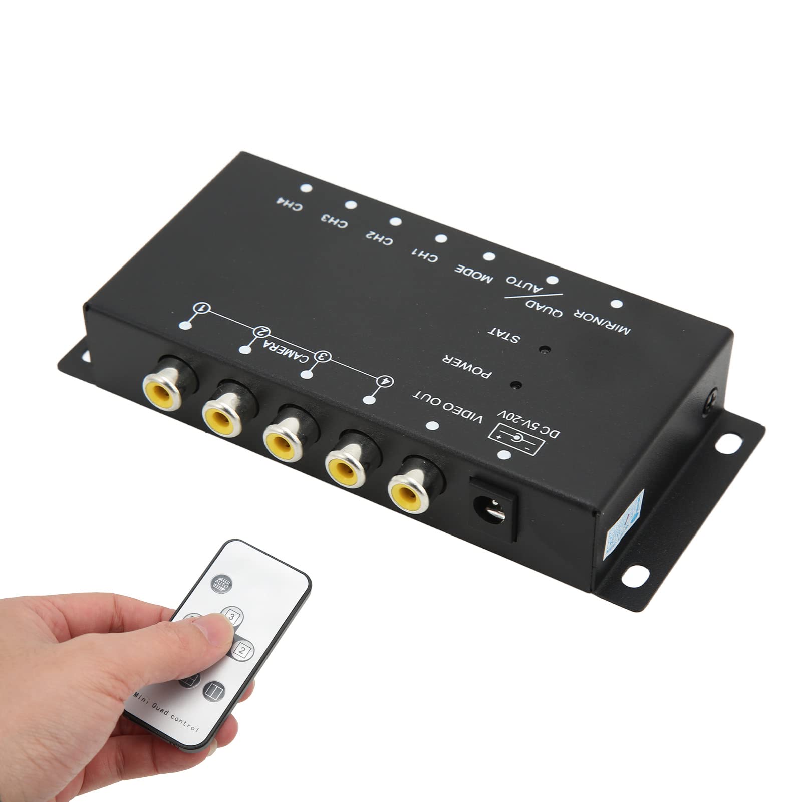 Répartiteur Vidéo Numérique Mobile Mini Répartiteur Vidéo 4 Canaux 720P Accessoires électroniques Automobiles Pour Bus Camions-citernes Bateaux Yachts