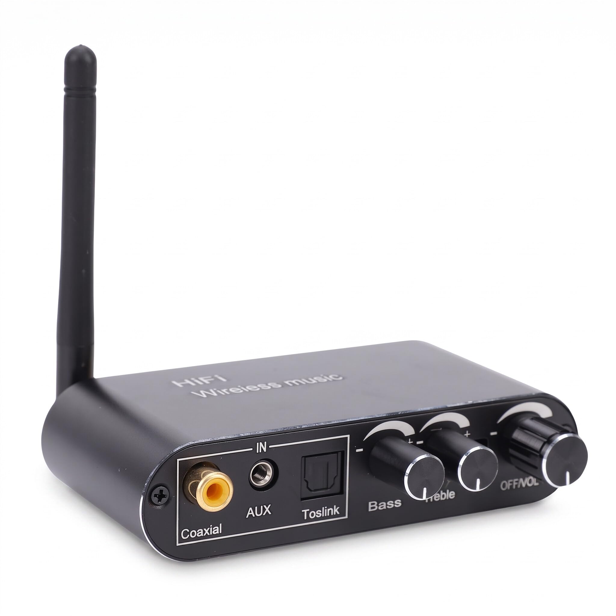 SENECESLI Convertisseur Audio Numérique vers Analogique avec Récepteur émetteur Bluetooth 5.1 DAC Adaptateur Audio Numérique Coaxial Optique vers 3,5 Mm pour Haut-parleurs Stéréo Audio