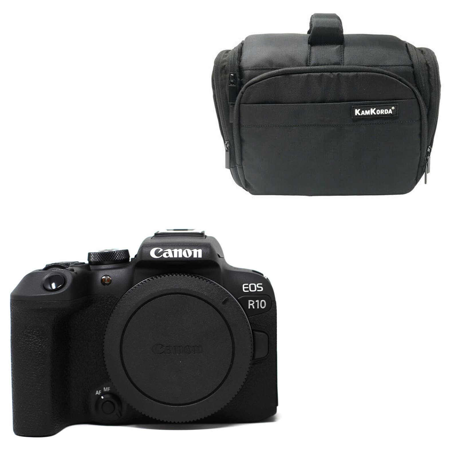 Kamkorda Camera Bag + R10 Mirrorless Digital Camera Body, 24.2Mp Aps-C Cmos Sensor, 4K Video + 2 Year Warranty