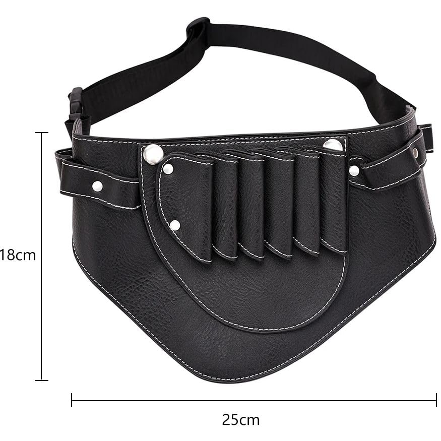 sac de coiffeur, Cuir PU avec ceinture/ceinture d'épaule - Fournitures d'outils de coiffure Sac barbier