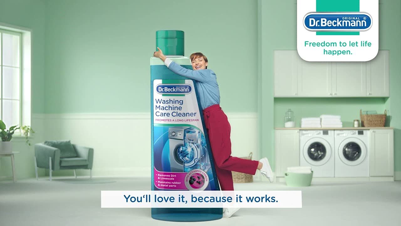 Dr. Beckmann Washing Machine Cleaner 250Ml, Washing Machine Care Cleaner With Activated Carbon, Cleans Dirt, Limescale & Protects Inner Parts, De-Scaler Is Suitable For Front And Top Load 3
