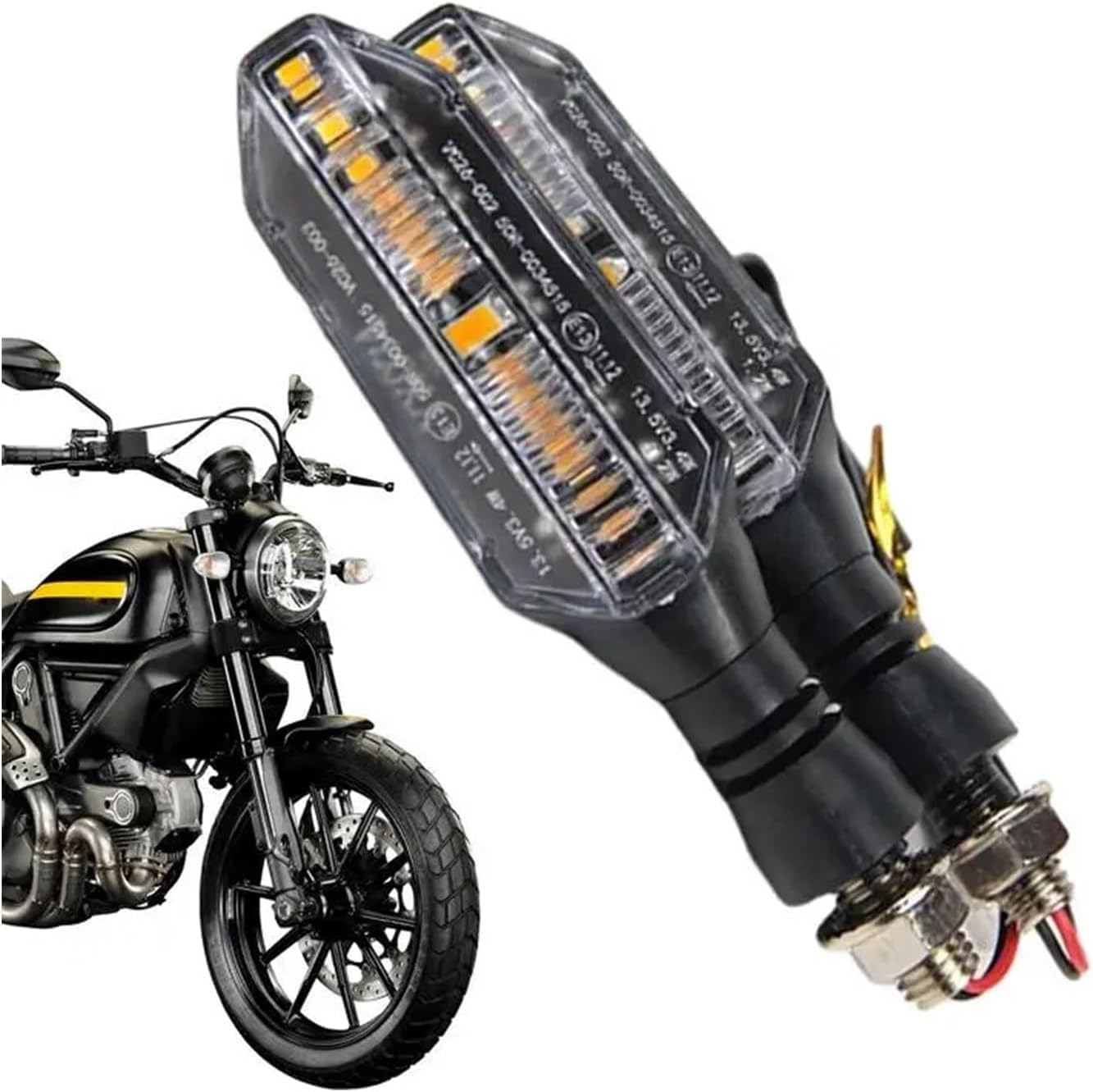 Mini uniwersalne wskaźniki Kierunkowskazy motocyklowe 2 szt. uniwersalne tylne światła LED motocyklowe wodoodporne bursztynowe migacze kierunkowskazy tylne światła akcesoria do lamp Dla motocykl
