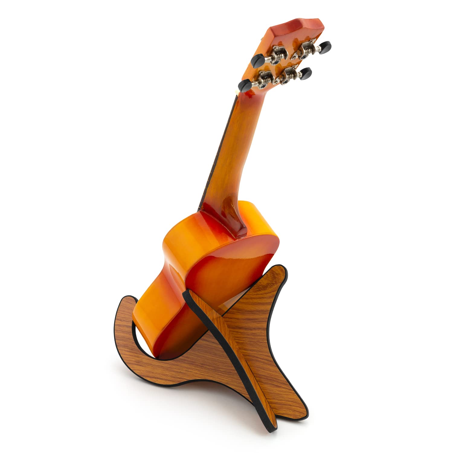 TIGER UAC1-LW Support en bois détachable en forme de X pour ukulélé, mandoline, banjo et violon - grain de bois | UAC1-LW support démontable en bois pour ukulélé, mandoline, banjo & violon, design en X stable et portable