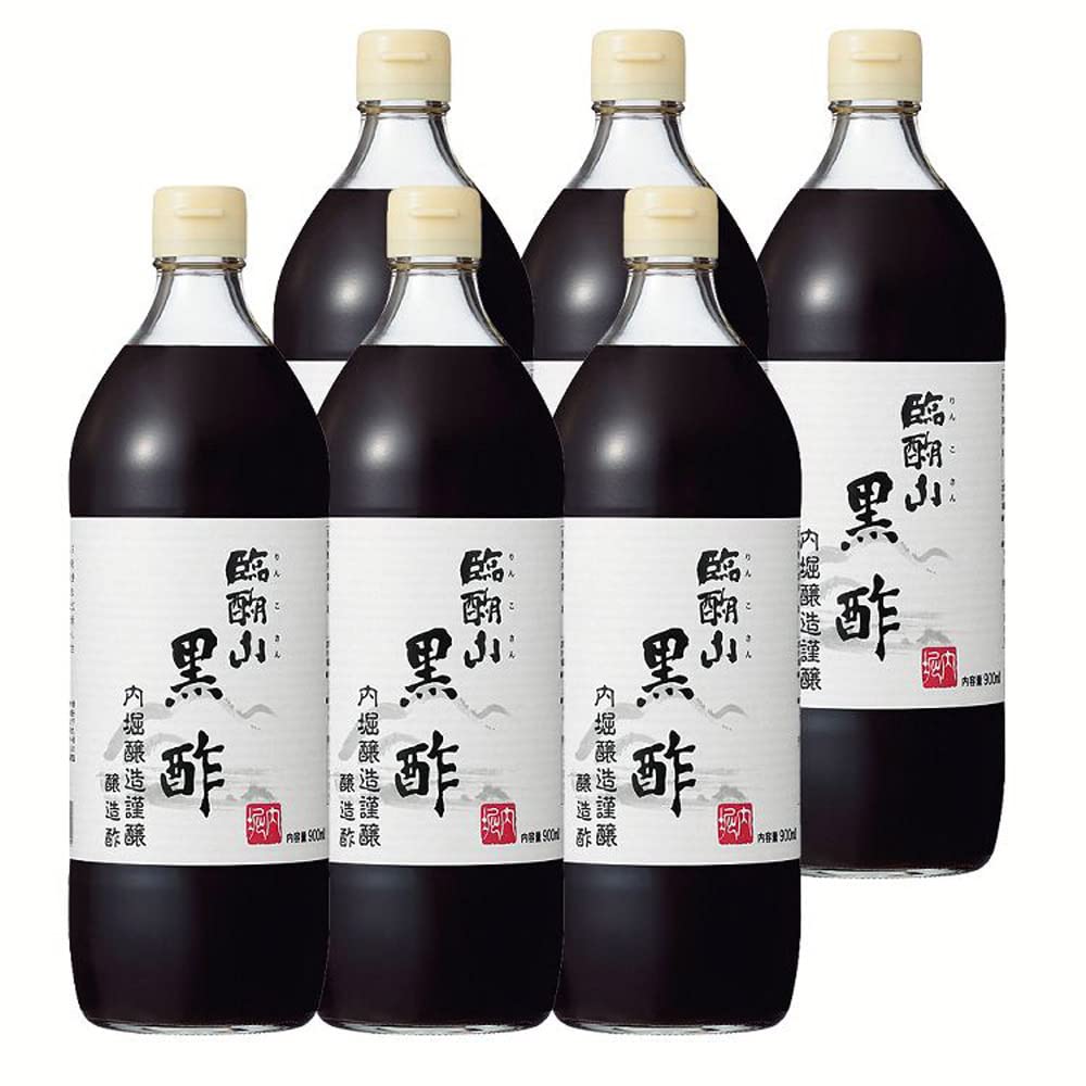 Amazon.co.jp: 内堀醸造 臨醐山 黒酢 臨醐山黒酢 900ml ×6本 : 食品