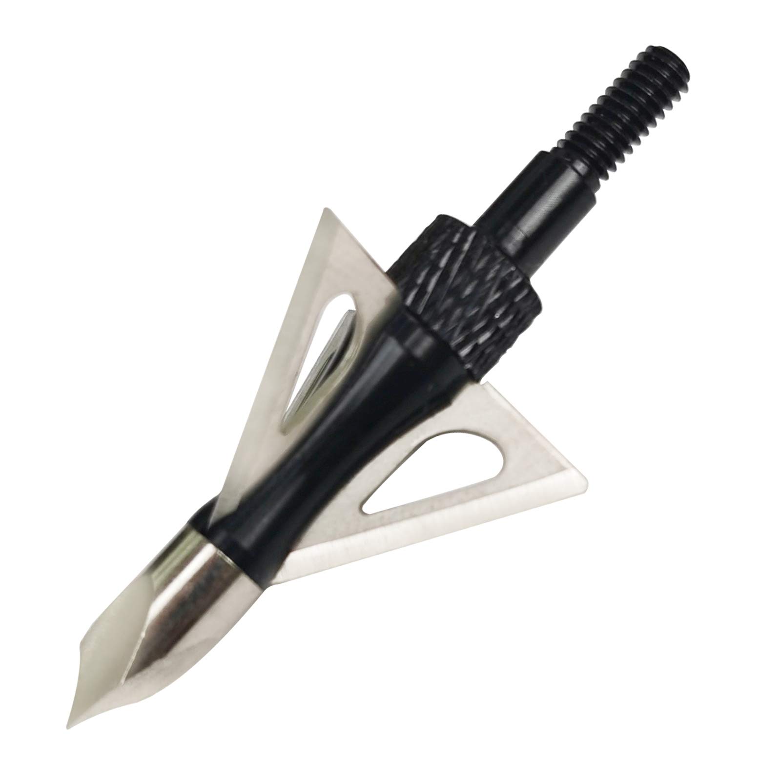 Hunting Broadheads 12PK 100 Grains Screw-in Arrow Archery 3 Blades Hunting Heads Arrow Tips Compatible with Crossbow and Compound Bow + 1 PK Broadhead Storage Case