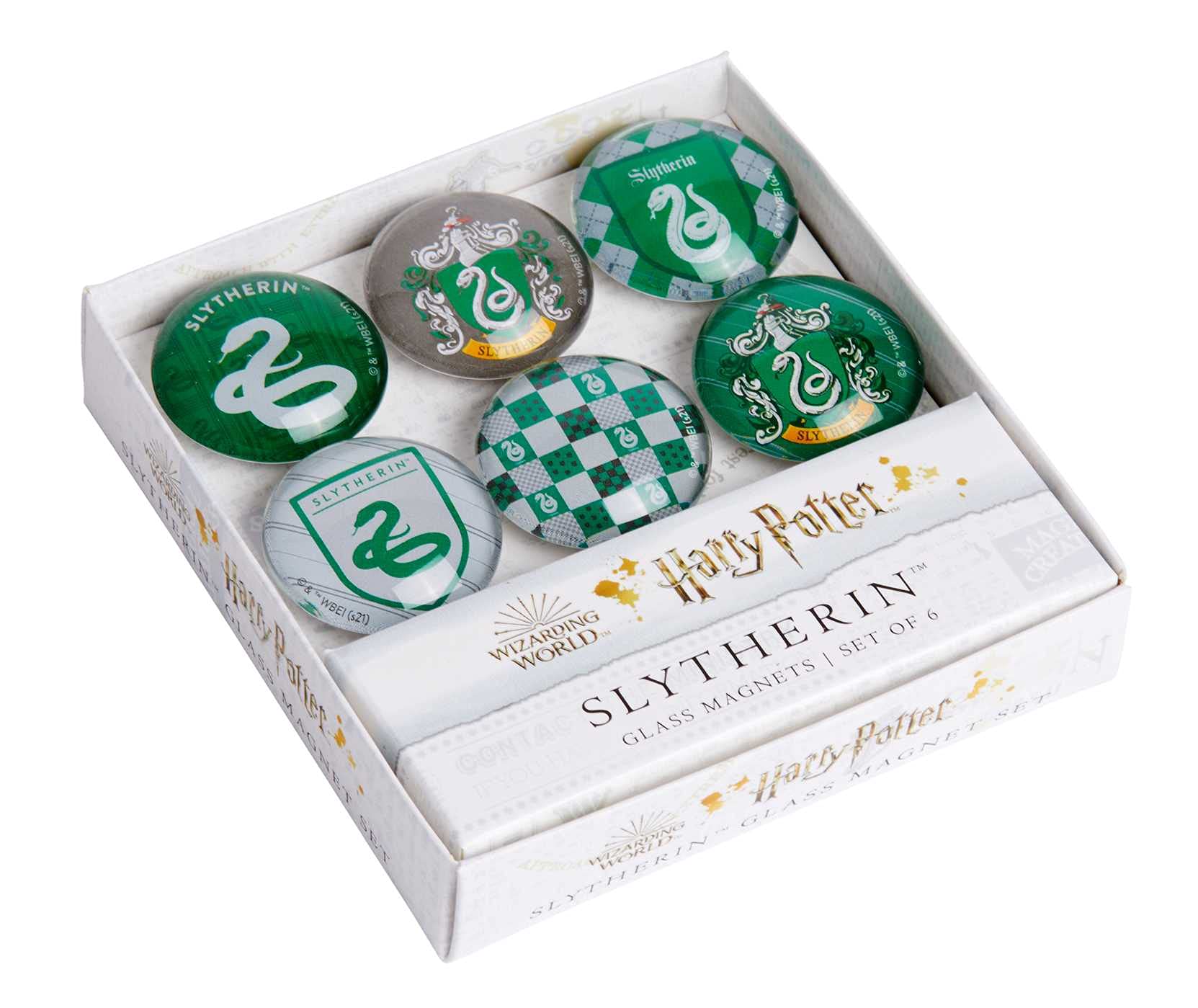 Harry Potter: Slytherin Glass Magnet Set : Set of 7