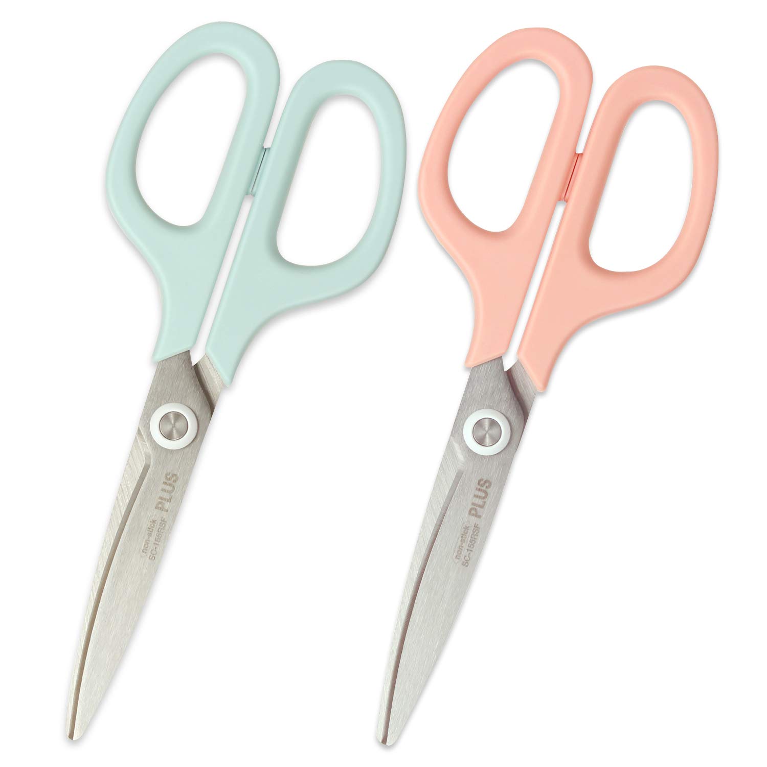 Plus Scissors Fit Cut Curved Smart Blue Pink SC-155RSF 35-233 + 35-234 : Hobbies