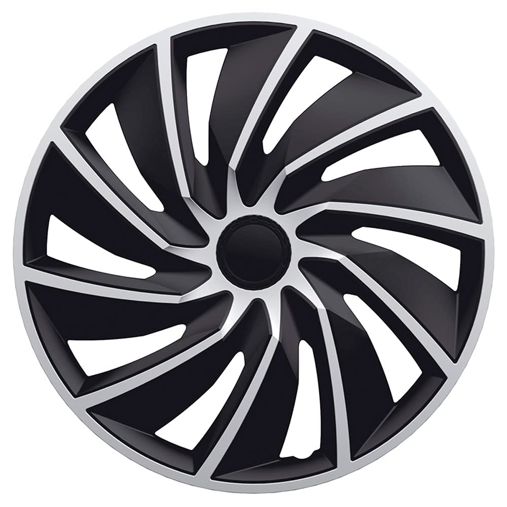 AutoStyle Set of 4 wheel covers Turbo Van 17-inch silver/black (spherical)