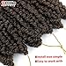 6 Packs Pre-twisted Spring Twist Hair 8 inch Pre-Twisted Passion Twists Crochet Braids For Bob Spring Twists Short Curly Bomb Twist Braiding Hair Hair Extensions(8''6Pcs-T1B 27)